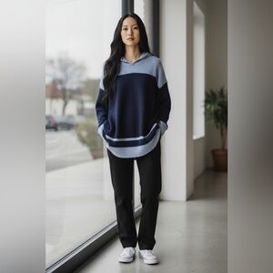 Mistletoe Market Hoodie Blue Sweater
Size Medium